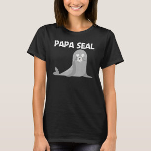 T-shirt Joli Phoque Pour Hommes Papa Garçons Sea Lion Zoo
