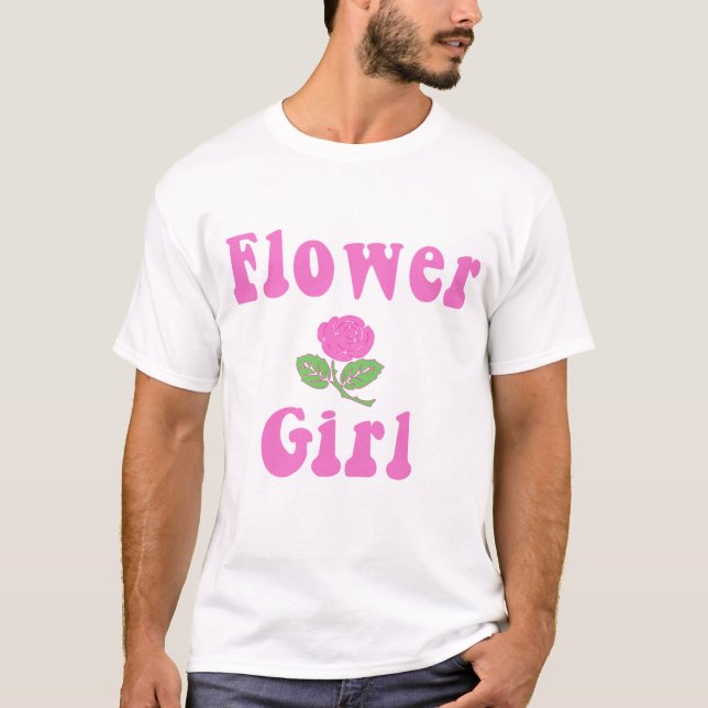 T-shirt Joli produit Flower Girl (Devant)