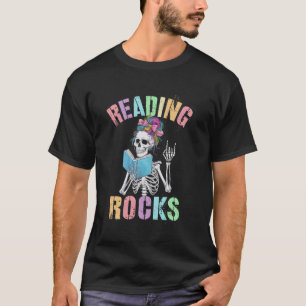 T-shirt Joli PROFESSEUR DE MATERNELLE READING ROCKS Lit à