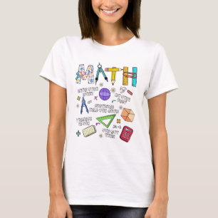 T-shirt Joli professeur de mathématiques Élève Retour à l'
