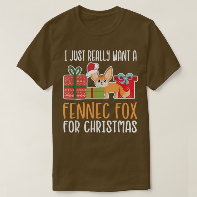 T-shirt Joli propriétaire Fennec Fo Fennec Fo Je veux une  (Design devant)