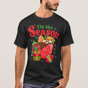 T-shirt Joli Rétro Groovy C'est La Saison Chocolat Chaud G