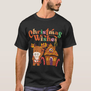 T-shirt Joli Rindeer Aux Lumières De Noël Joyeuses Vacance