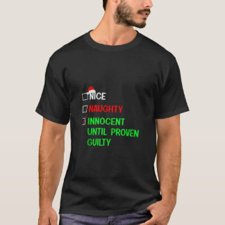 T-shirt Joli Sale Innocent Jusqu'à Preuve de Culpabilité D