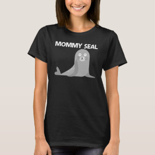 T-shirt Joli Sceau Pour Femmes Maman Mer Lion Zoo Animal 1