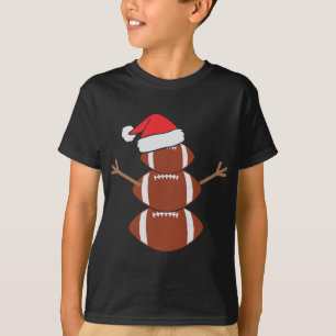 T-shirt Joli Snowman Football Rugby Funny Noël