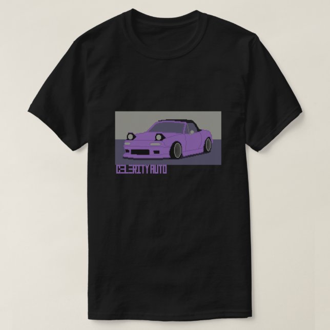 T-shirt Joli Sport Japonais Voiture Pixel Art (Design devant)