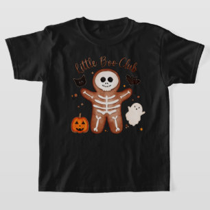 T-shirt Joli squelette en pain d'épice Halloween Little Bo