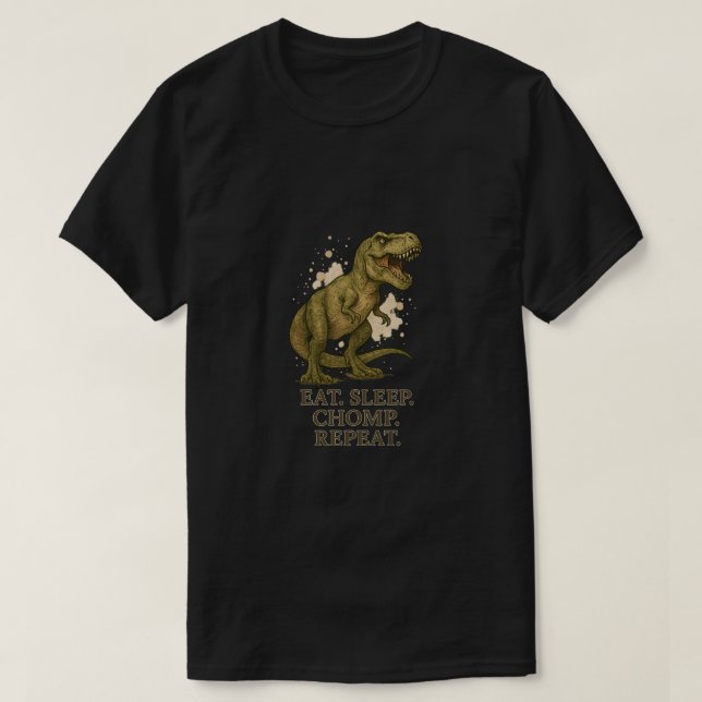 T-shirt Joli T-Rex Dinosaur Jouer Conception Préhistorique (Design devant)
