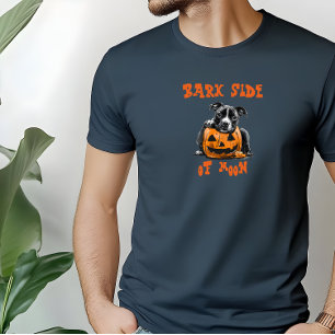 T-shirt Joli taureau terrier halloween orange ironique