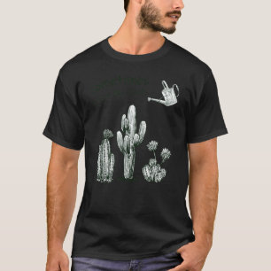 T-shirt Joli Tee Je Mouille Mes Plantes 4 Cactus Et Jardin