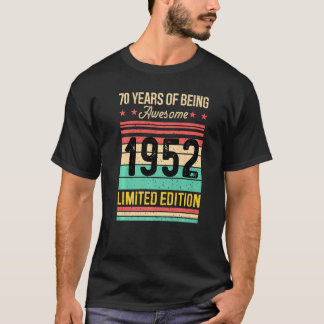 T-shirt Joli Tee pour 70 ans 70 ans Vintage Année 1