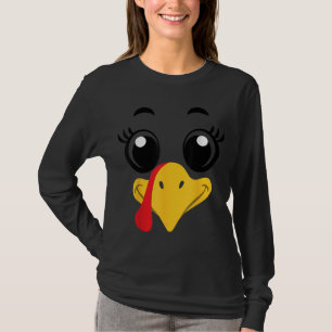 T-shirt Joli Thanksgiving Turquie Visage Correspondant Enf