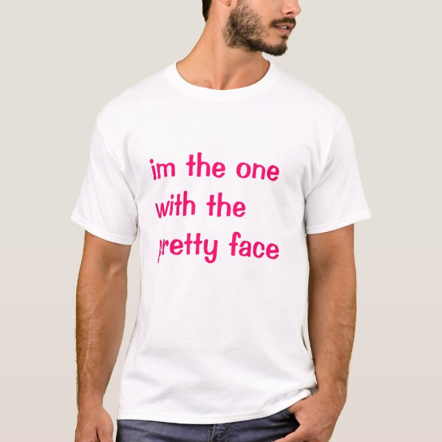 T-shirt joli visage (Devant)