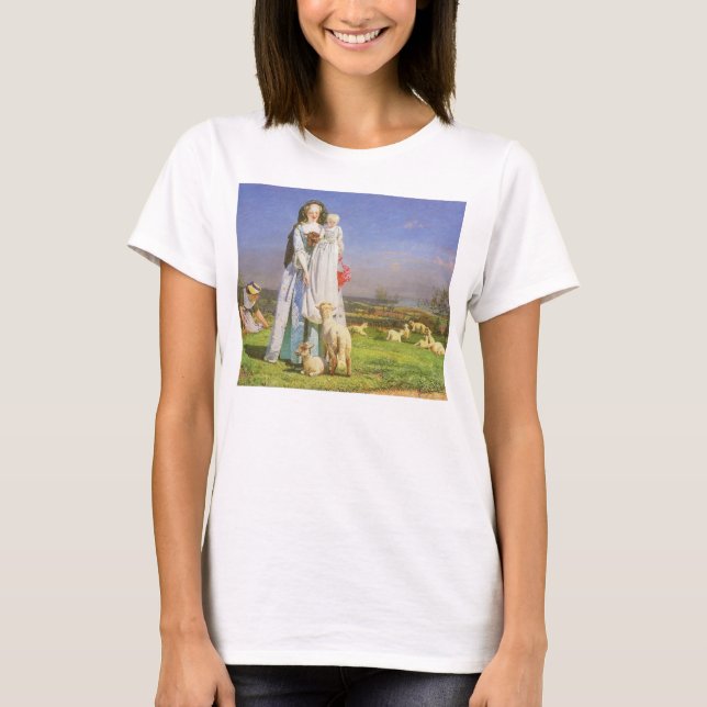 T-shirt Jolie Baa Lambs par Ford Madox Brown (Devant)