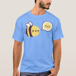 T-shirt Jolie Bee Be Happy Emoji Doodle