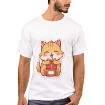 Jolie boîte-cadeau embrassée par un chat roux Kawa