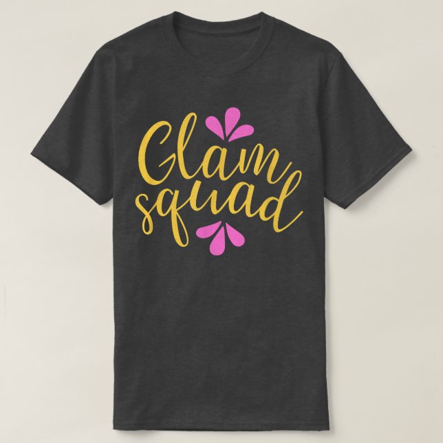 T-shirt Jolie Bridesmaid Bachelorette Party Mariée Glam Sq (Design devant)