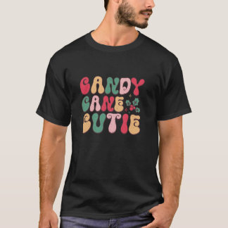 T-shirt Jolie Canne en Bonbon Sucré Joie Festive