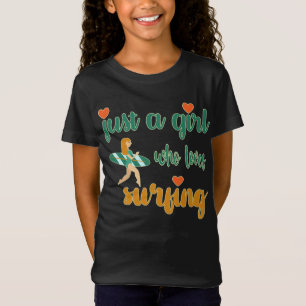 T-Shirt Jolie citation estivale Juste une fille qui aime s