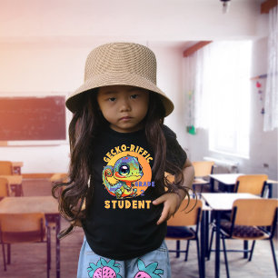 T-shirt Jolie couleur Gecko School Nom de l'année Gecko-ri