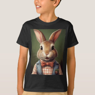 T-shirt Jolie Cravate lapin lapin de Pâques Rabbit Joyeux