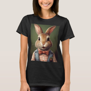 T-shirt Jolie Cravate lapin lapin de Pâques Rabbit Joyeux