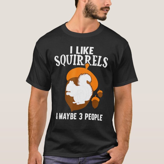 T-shirt Jolie écureuil enfants garçons filles drôle Écureu (Devant)