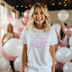 T-shirt Jolie équipe personnalisée de la mariée pour une f