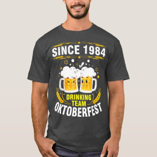 T-shirt Jolie Face De Bière Ensemble Depuis 1984 Équipe De