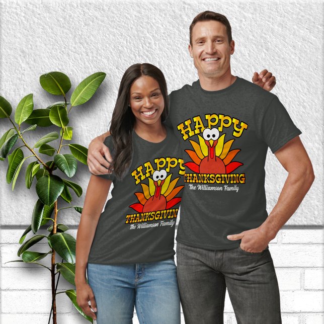 T-shirt Jolie famille personnalisée Thanksgiving Shirts (Créateur téléchargé)