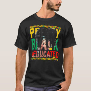 T-shirt Jolie Femme Noire Et Éduquée Belle Reine
