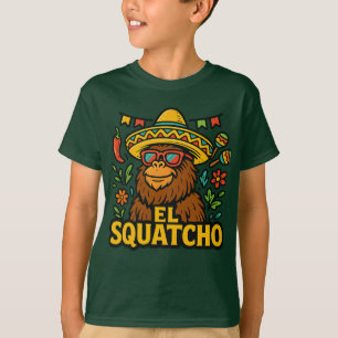 T-shirt Jolie Fête de Bigfoot Cinco de Mayo El Squatcho