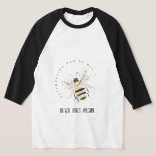 T-shirt Jolie Fête de Naissance Pastel Papa à Bébé Neutre