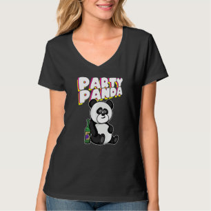T-shirt Jolie Fête Panda Fête d'Ivresse Festival