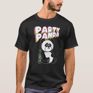 T-shirt Jolie Fête Panda Fête d'Ivresse Festival