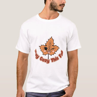 T-shirt Jolie feuille d'automne Restez au chaud cet automn