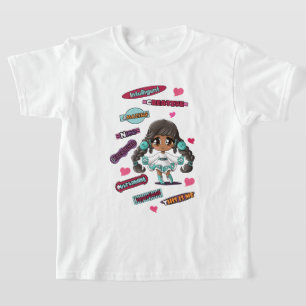 T-shirt Jolie fille amérindienne mignonne
