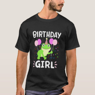 T-shirt Jolie Fille D'anniversaire Grenouille Esthétique F