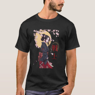 T-shirt Jolie Fille Samouraï Japonaise Cerisier Woodbloc