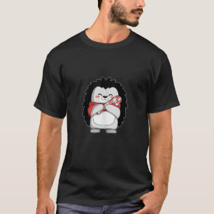T-shirt Jolie Hérisson cadeau de Noël avec bonbons de Noël