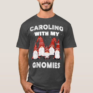 T-shirt Jolie Jardin de Noël Gnomes Drôle