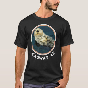 T-shirt Jolie loutre Skagway Ak côte pêcheur résident