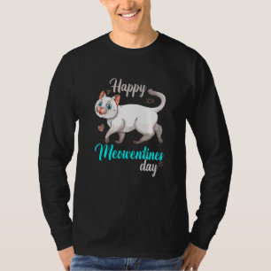 T-shirt Jolie Meowentines Jour Drôle Kitty Chat Pour Gir