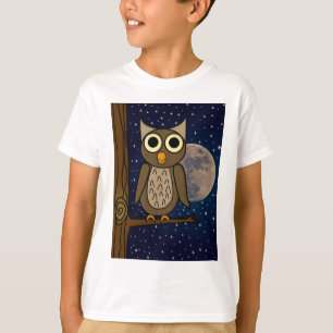 T-shirt Jolie œuvre d'art d'oiseau de la forêt