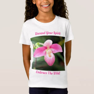 T-Shirt Jolie Orchidée rose