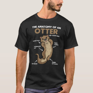 T-shirt Jolie Otter Explication Anatomie D'Une Otter