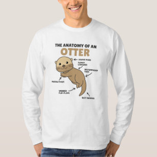 T-shirt Jolie Otter Explication Anatomie D'Une Otter