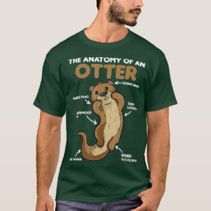 T-shirt Jolie Otter Explication Anatomie D'Une Otter - 2
