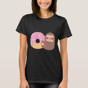 T-shirt Jolie petite fente serrant une beigne